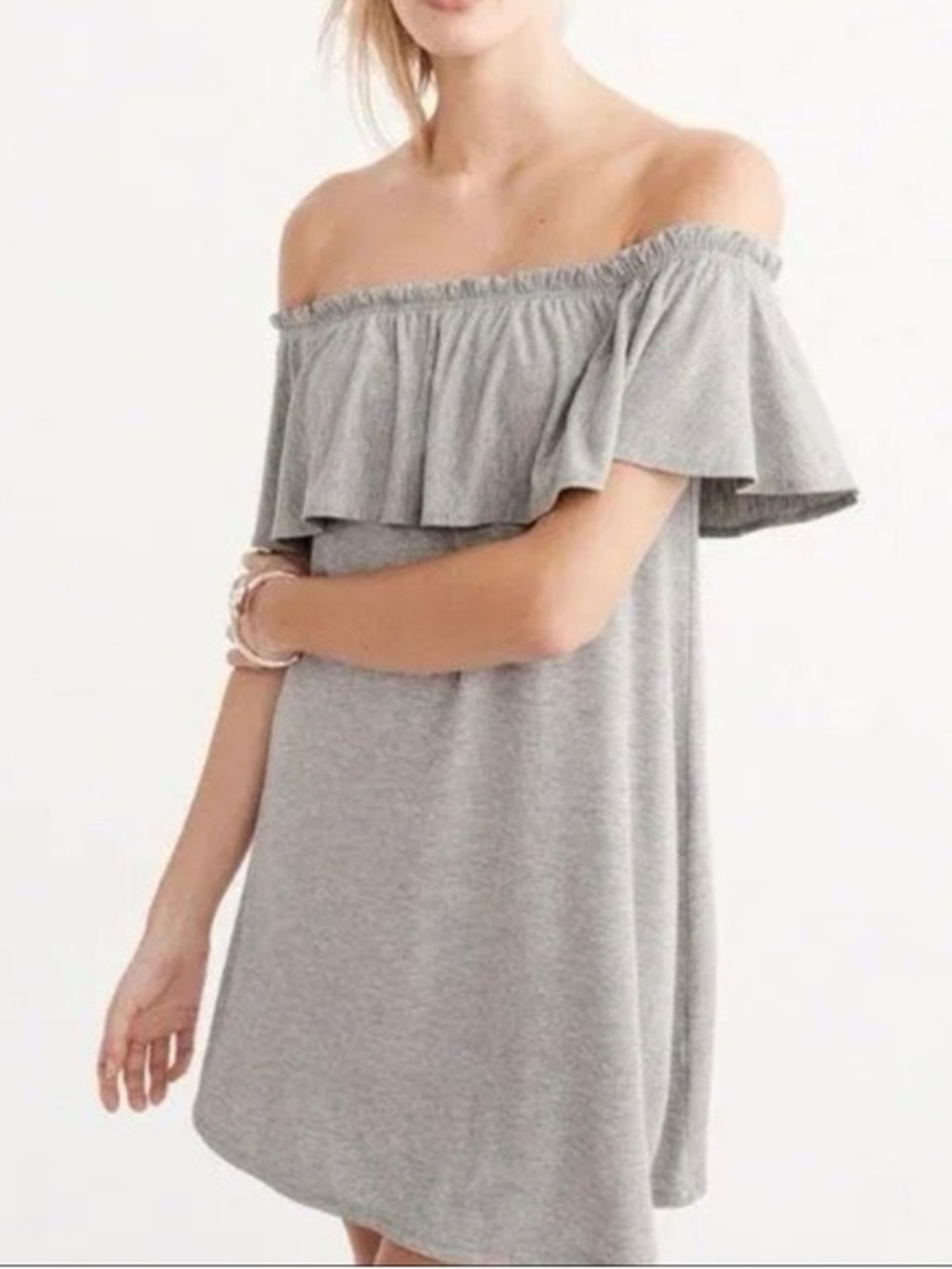 Abercrombie & Fitch Off The Shoulder Jersey Dress